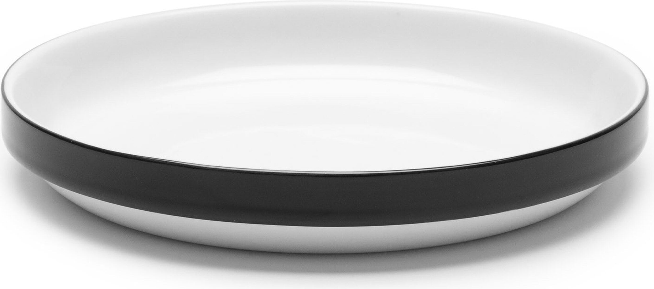 Passe-partout Dessertteller 18 cm, schwarz-weiß, 4 St.