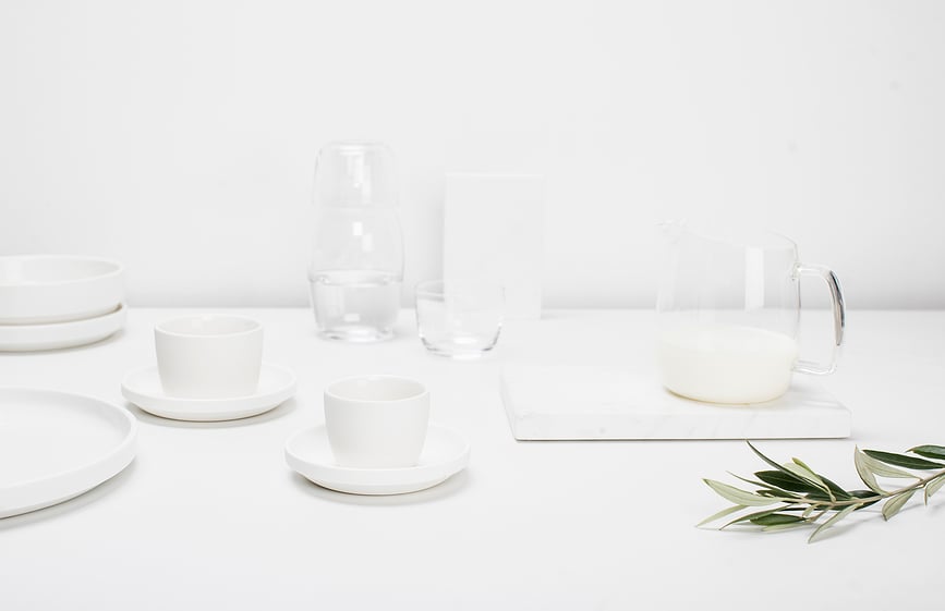 Passe-partout Μπολ, 18 εκ., λευκό ματ