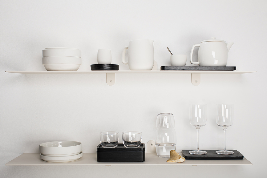 Passe-partout Skleda, 18 cm, bela mat