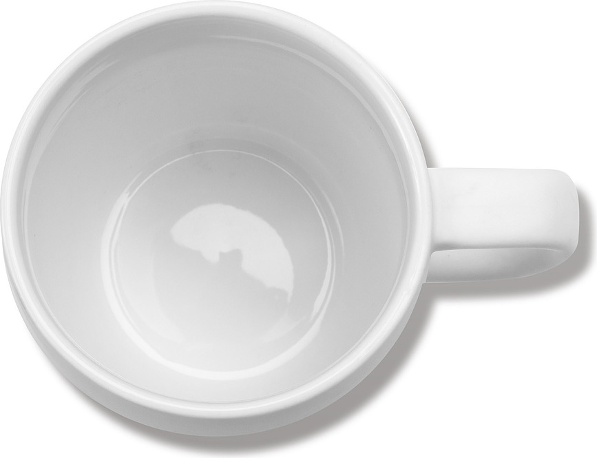 Passe-partout Skodelica glazirana, 330 ml, bela