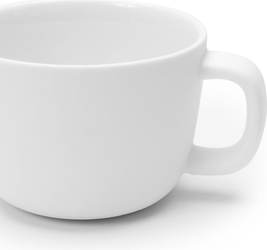 Passe-partout Tasse à Cappuccino, 200 ml, noire et blanche