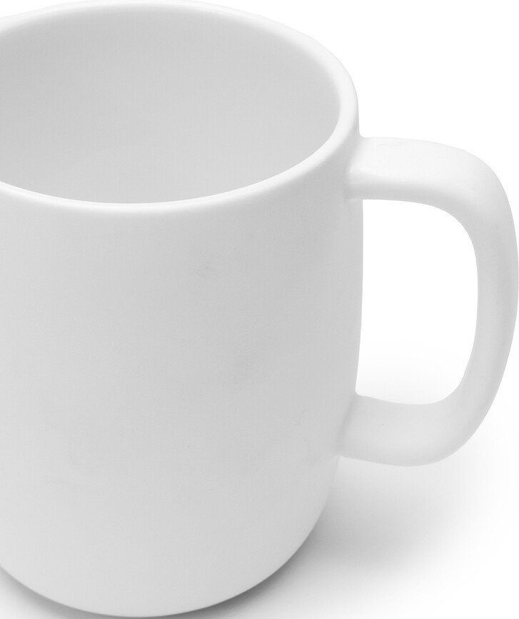 Passe-partout Tasses 330 ml, blanches émaillées, lot de 4