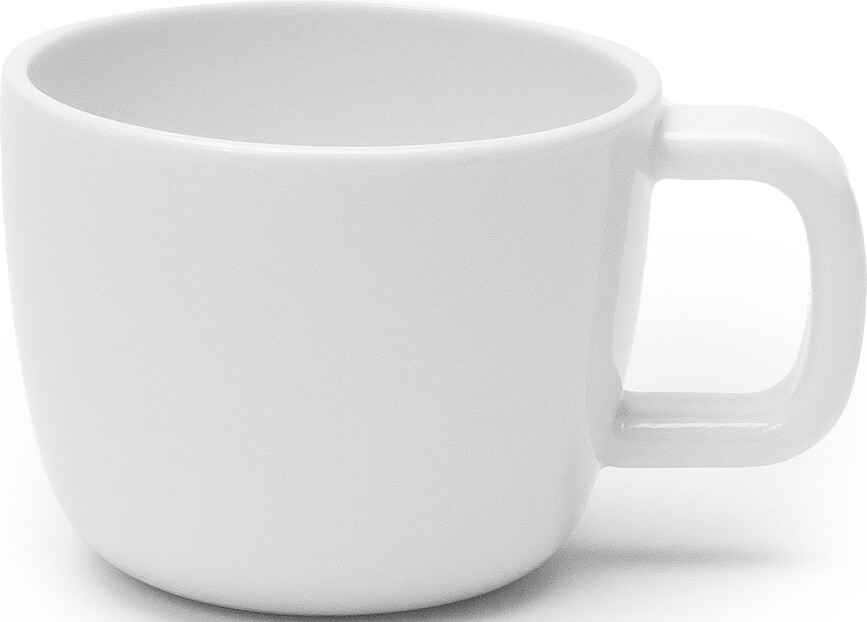 Passe-partout Tasses à espresso 135 ml, blanches émaillées, lot de 4