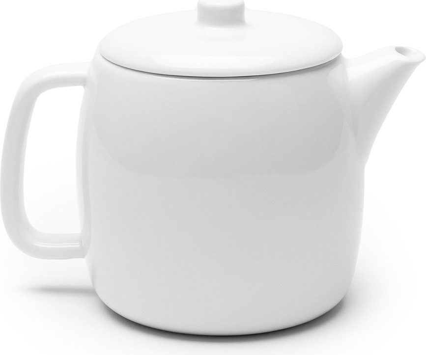 Passe-partout Théière, 900 ml, blanche, émaillée