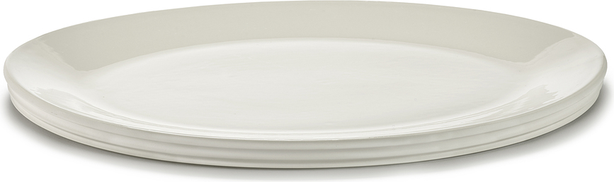 Piatto da portata Dune ovale 57 cm, bianco