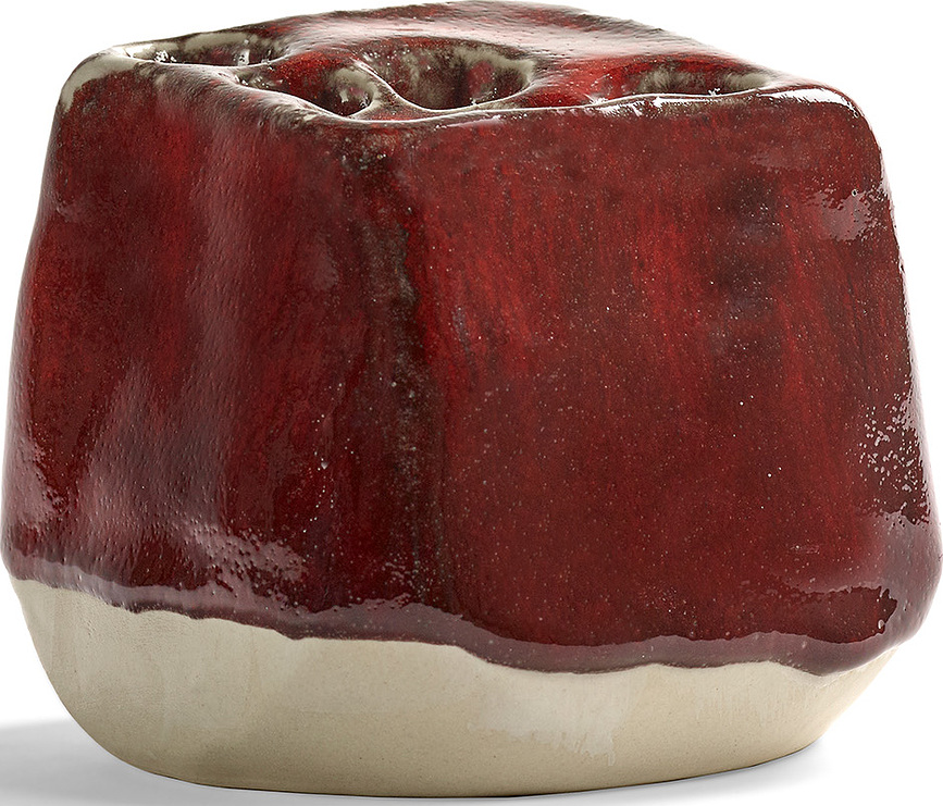 Pique-Fleurs Vase décoratif, 21 cm, rouge