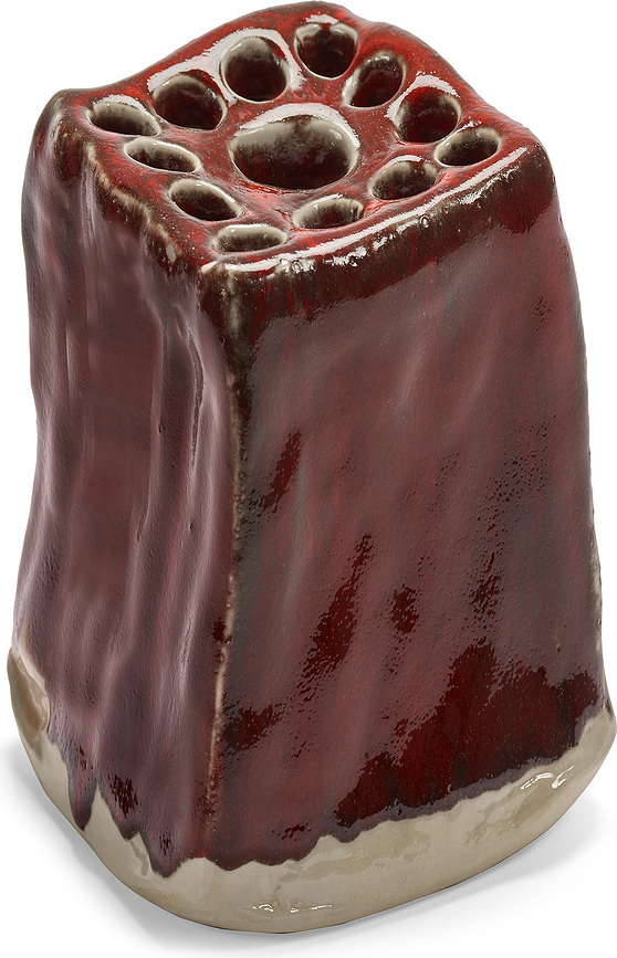 Pique-Fleurs Vase décoratif, rouge