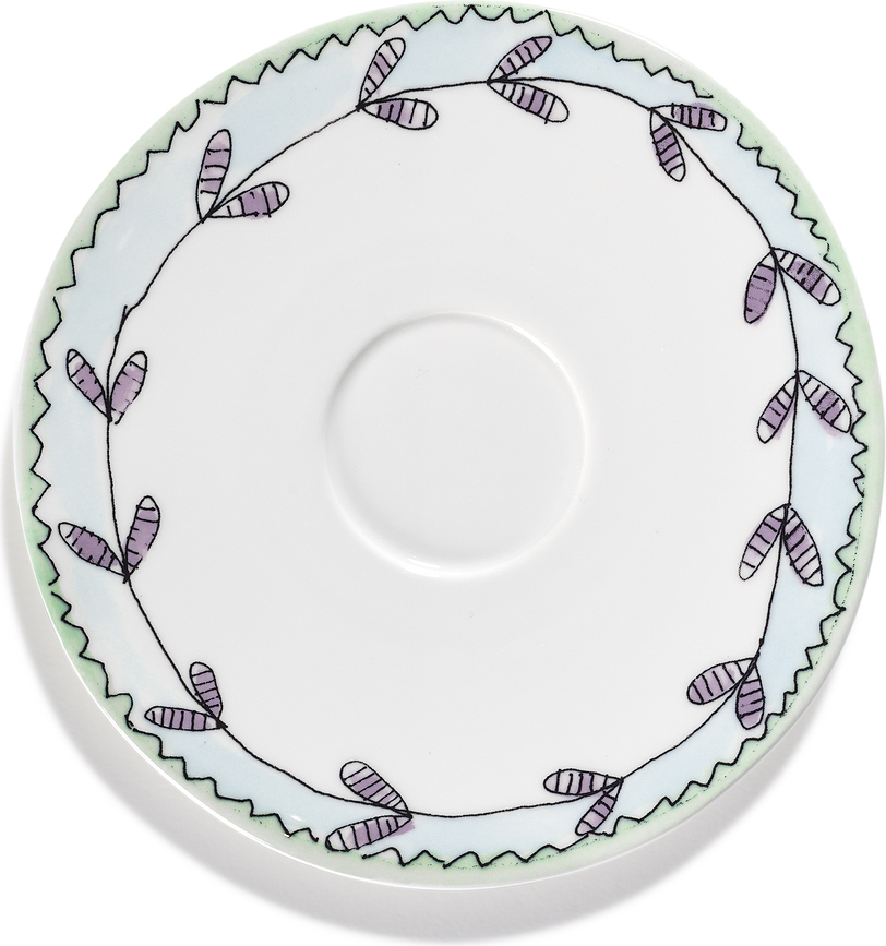 Platillo para taza de té Midnight Flowers, 16 cm