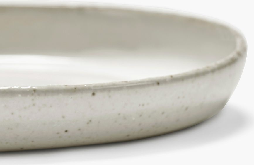 Plato Out of Lines, 13 cm, marrón y negro