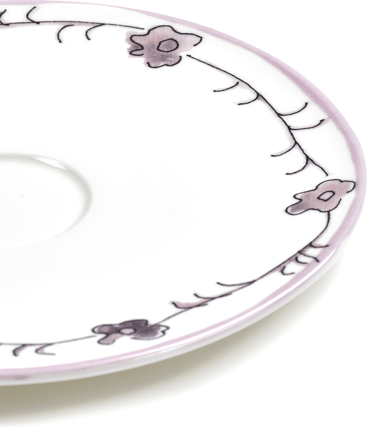 Platillo para cuenco de consomé Midnight Flowers Blossom Milk, 18 cm