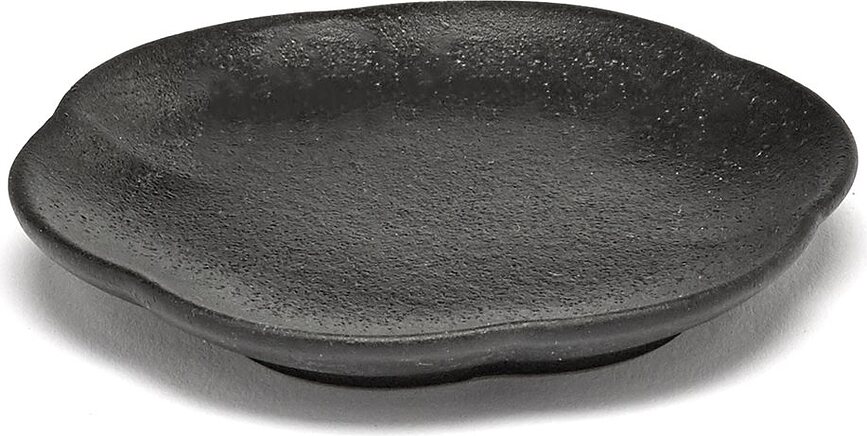 Platillos acanalados Inku, 8,9 cm, negros, 4 unidades
