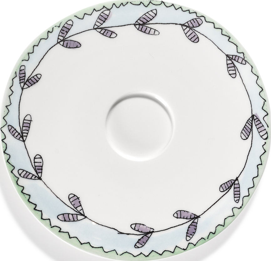 Platillos para tazas de café Midnight Flowers, 11,5 cm, 2 unidades