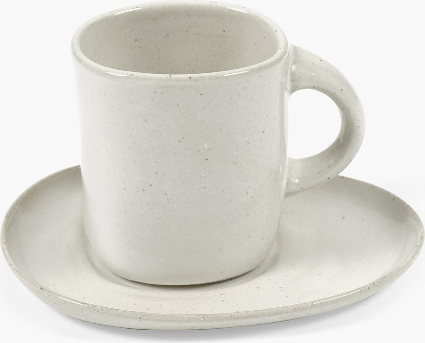 Platillos para Tazas de Café Out of Lines, 15 cm, marrón y negro, 2 unidades