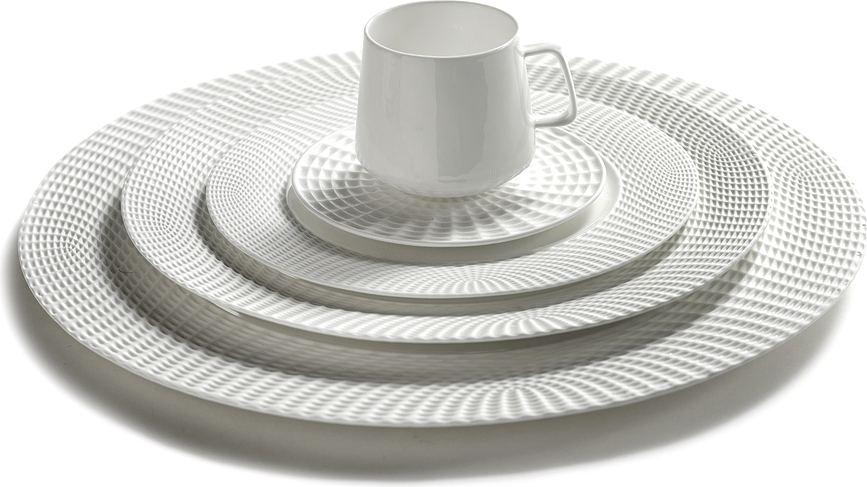 Platos para tazas de té Nido, 14,5 cm, blanco, 4 unidades