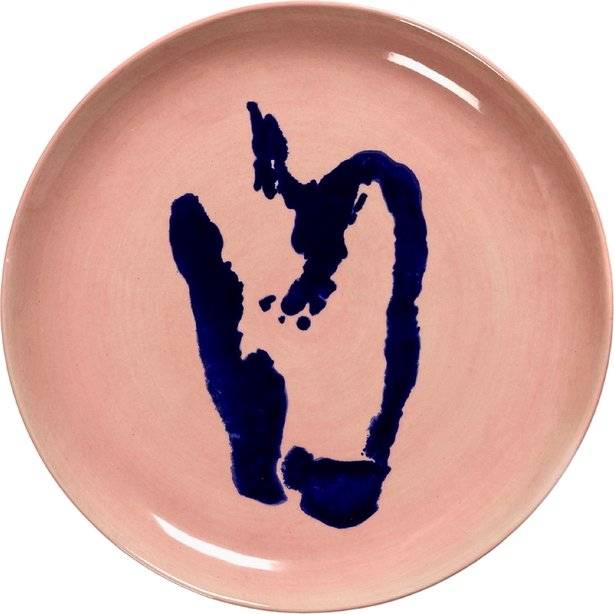 Plato de Desayuno Feast Pepper, 22,5 cm, rosa y azul