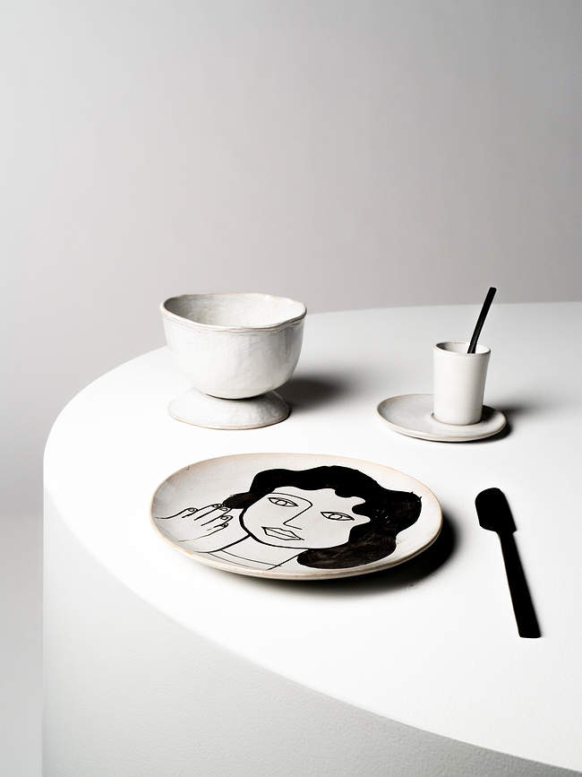 Plato de Desayuno La Mère, 20 cm, rojo