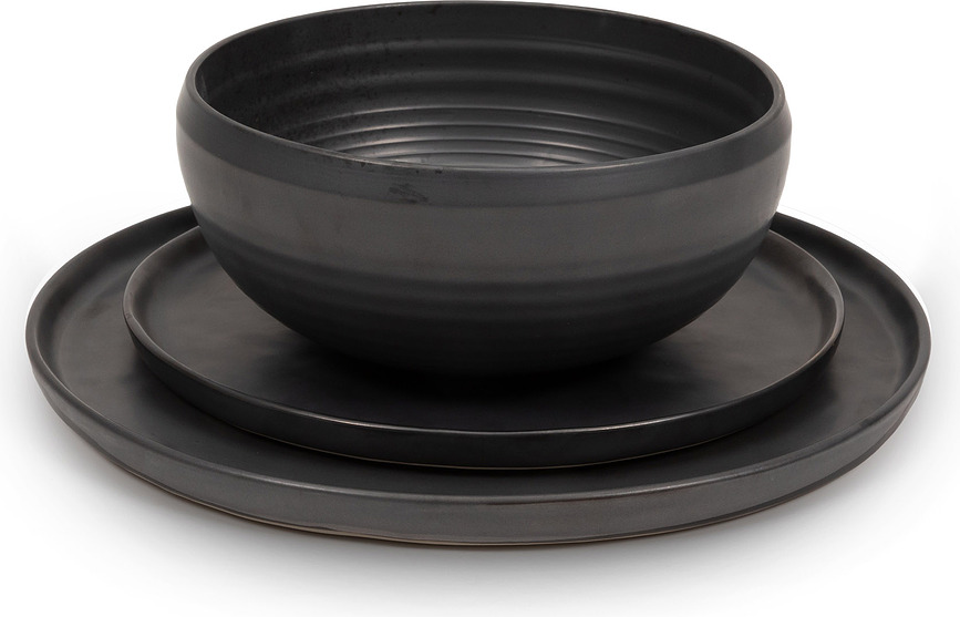Plato de Desayuno Pure, 21,7 cm, negro