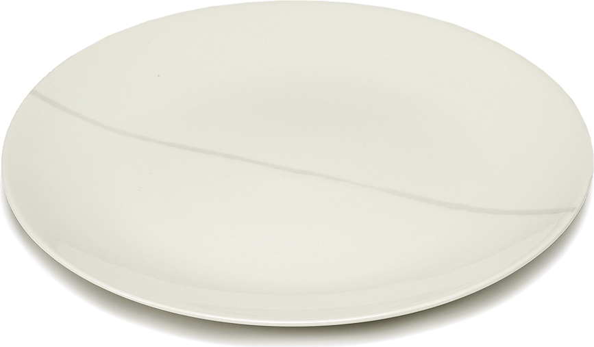 Plato de Desayuno Zuma, 23 cm, negro