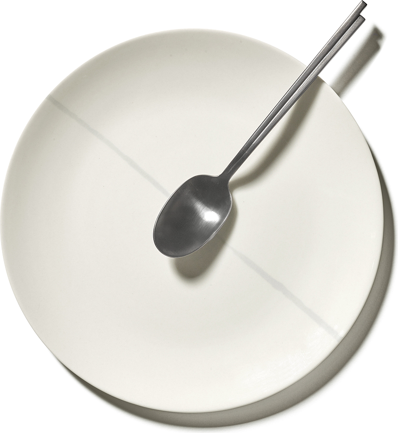 Plato de Desayuno Zuma, 23 cm, negro