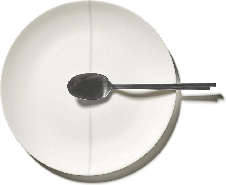 Plato de Desayuno Zuma, 23 cm, negro