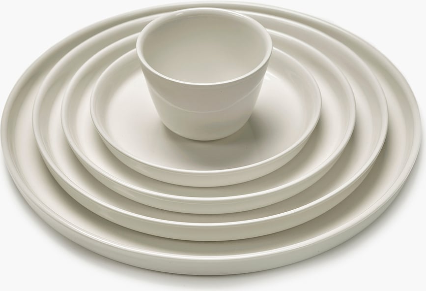 Plato de Postre hondo Cena, 18 cm, marfil