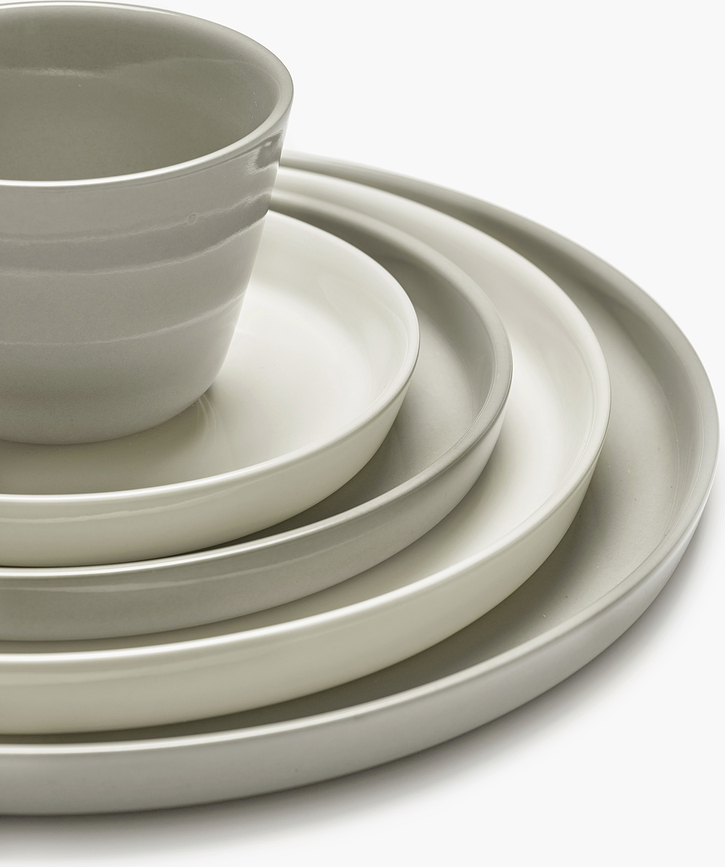 Plato de Postre hondo Cena, 18 cm, marfil