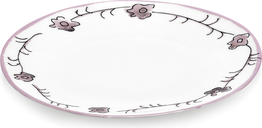 Plato de Postre Midnight Flowers Blossom Milk, 16 cm