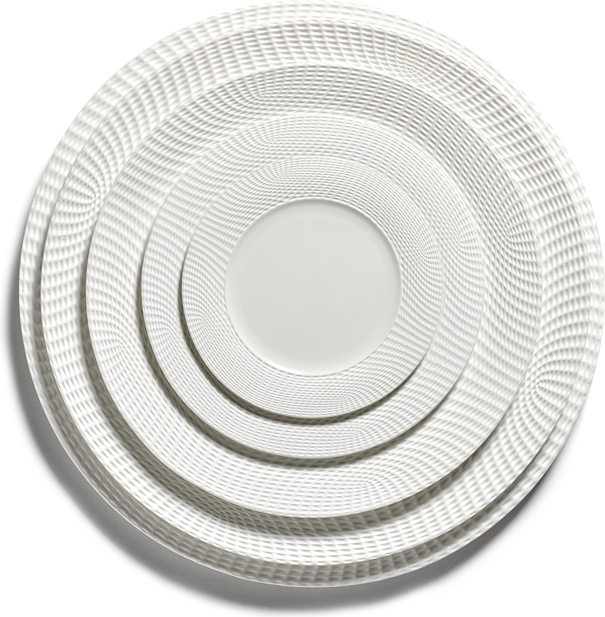 Plato de Postre Nido, 18 cm, blanco