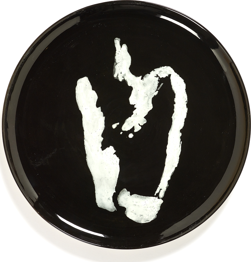 Plato de Servir Feast Pepper, blanco y negro