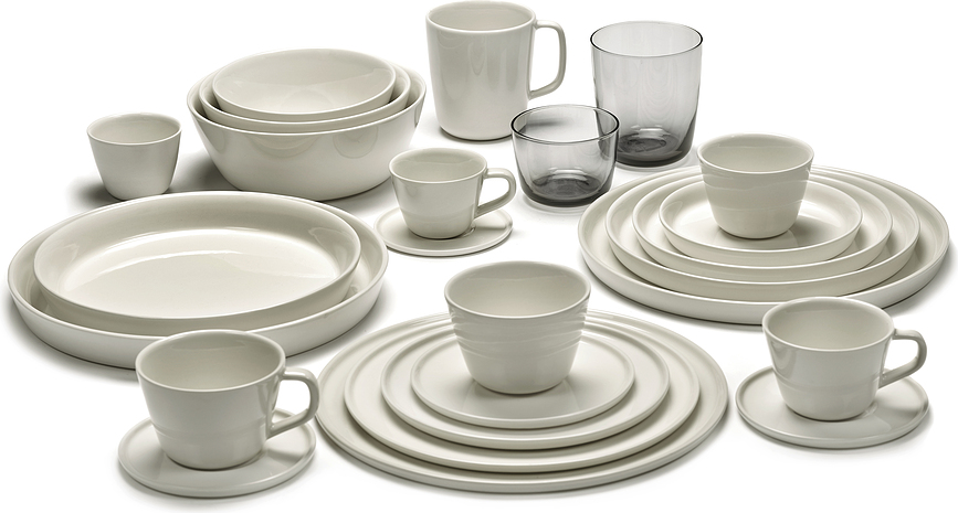 Plato hondo Cena, 26 cm, marfil