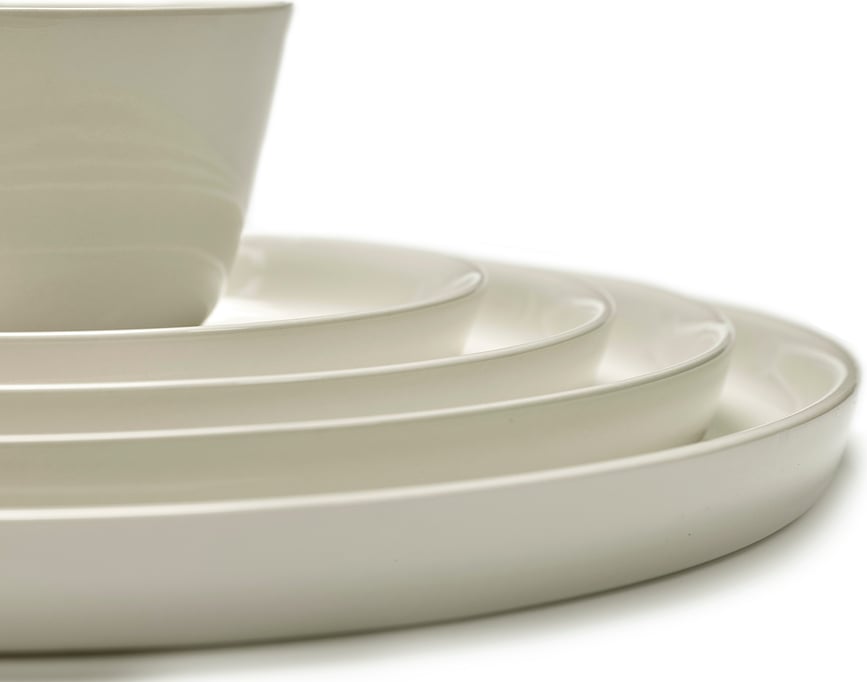 Plato Hondo de Desayuno Cena, 22,3 cm, marfil