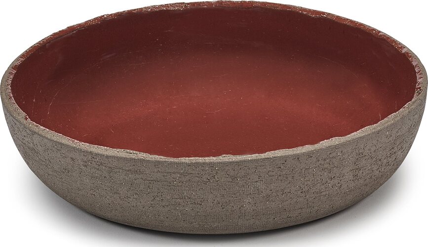 Plato hondo FCK, 21 cm, rojo