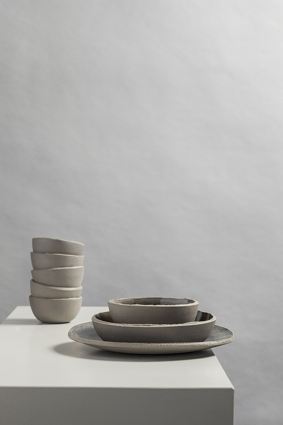 Plato Hondo FCK, 21 cm, blanco y marrón