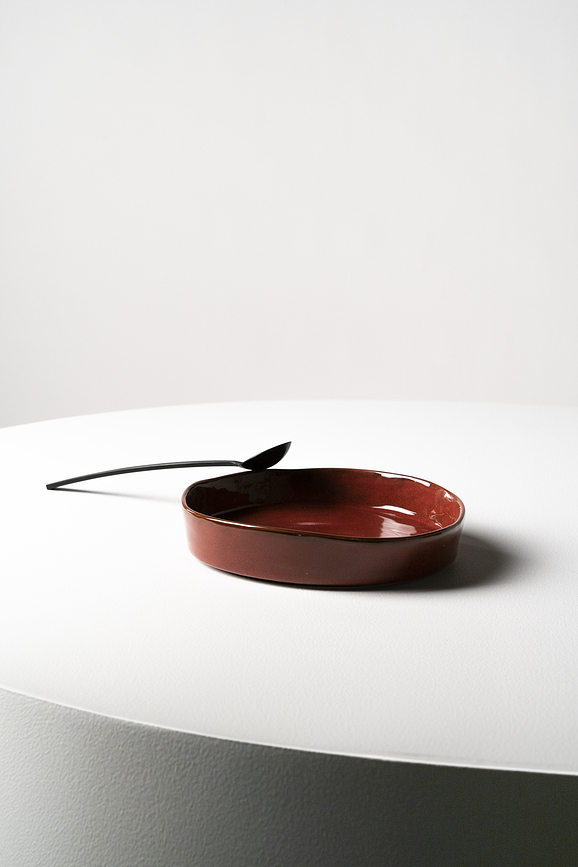 Plato hondo La Mère, 25 cm, rojo