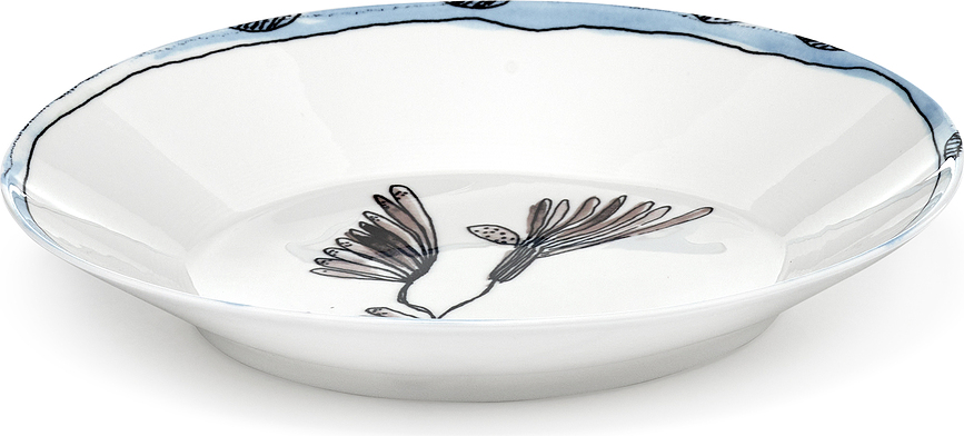 Plato hondo Midnight Flowers, 22 cm