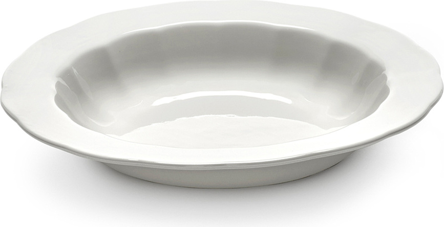 Plato Hondo Silhouette, 21,5 cm, blanco