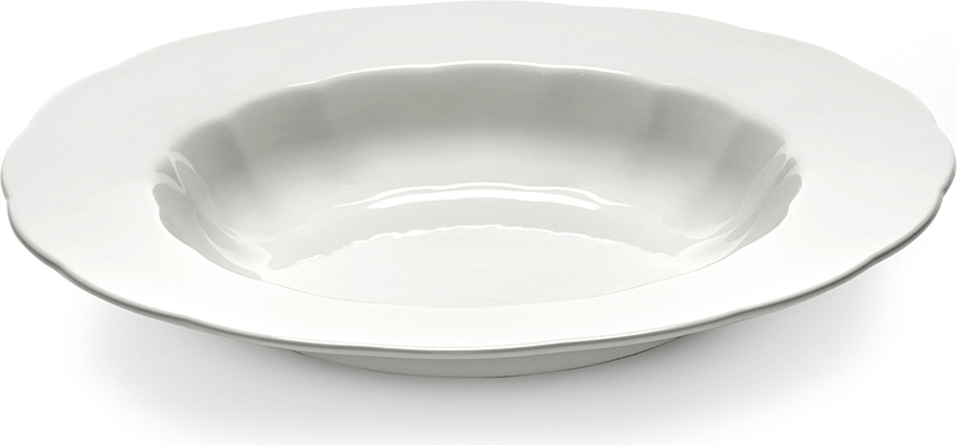 Plato hondo Silhouette, 27 cm, blanco