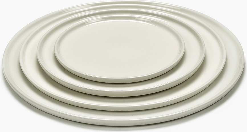 Plato llano Cena, 26 cm, marfil