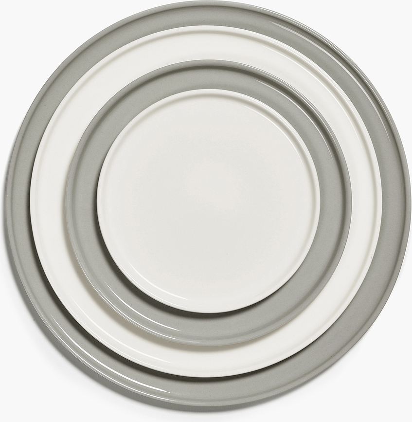 Plato llano Cena, 26 cm, marfil