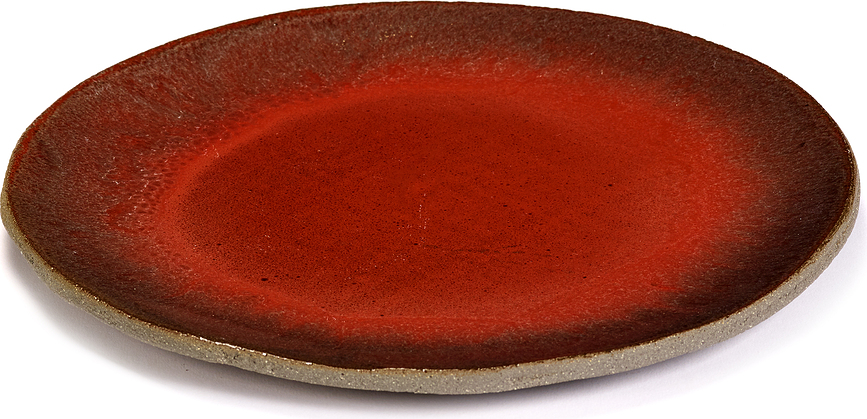 Plato llano FCK 28 cm, marrón rojizo