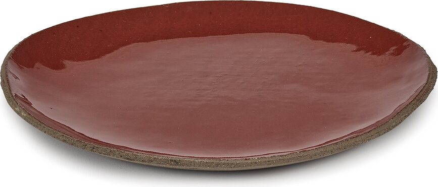 Plato Llano FCK, 28 cm, rojo