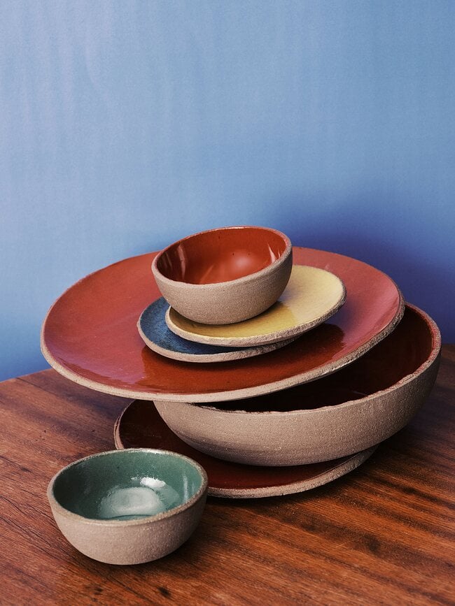 Plato Llano FCK, 28 cm, rojo