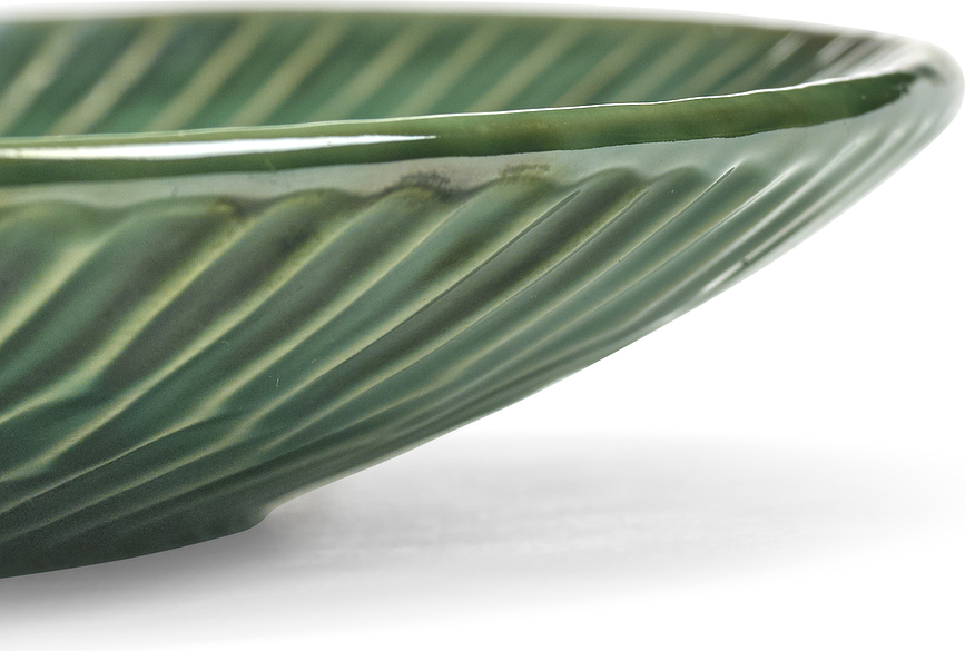 Plato Llano Lanza, 27 cm, verde
