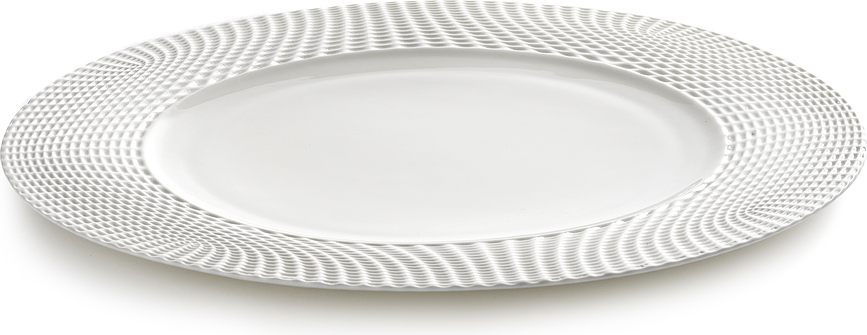 Plato Llano Nido, blanco