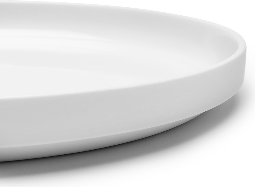 Plato Llano Passe-partout, 26 cm, blanco y negro
