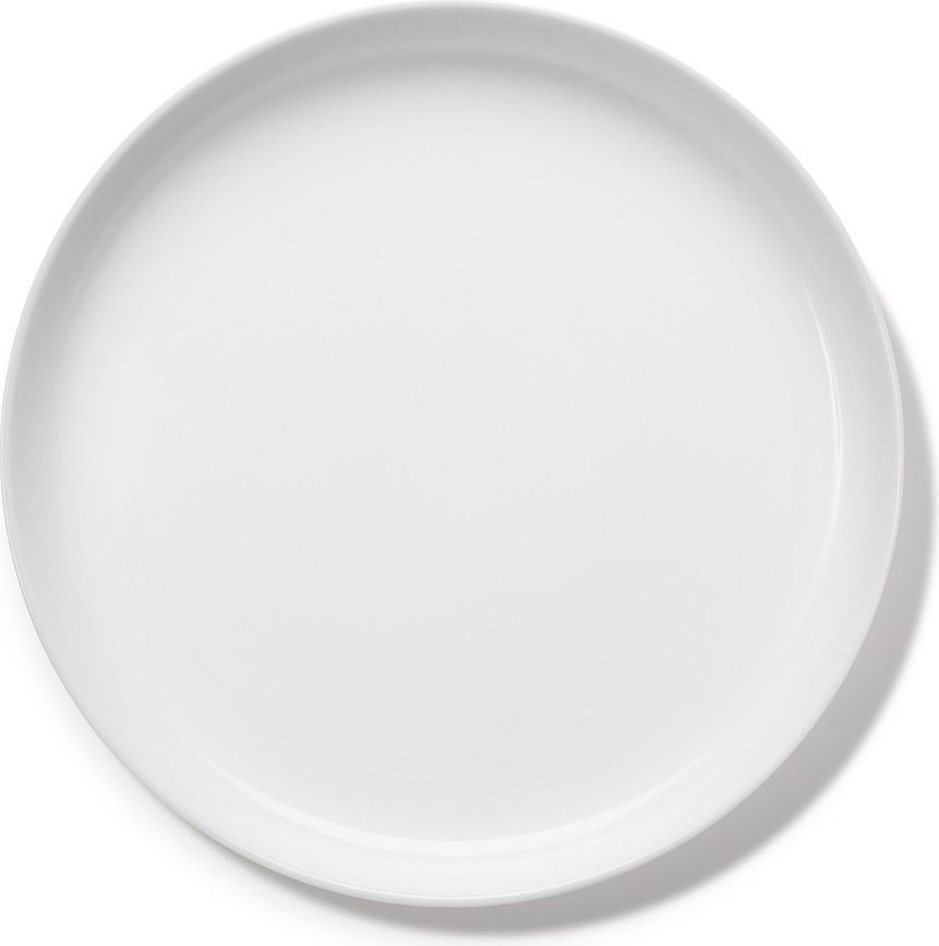 Plato Llano Passe-partout, 26 cm, blanco y negro