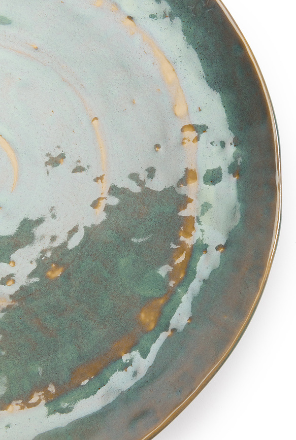 Plato Llano Pure, 28 cm, verde