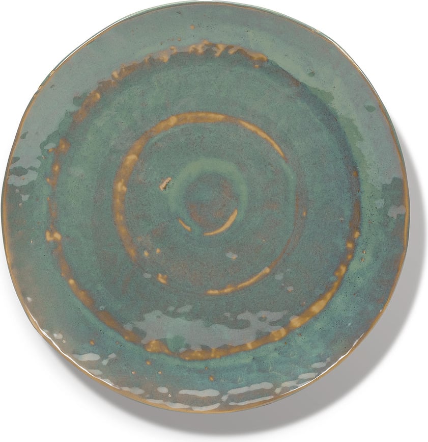 Plato Llano Pure, 28 cm, verde