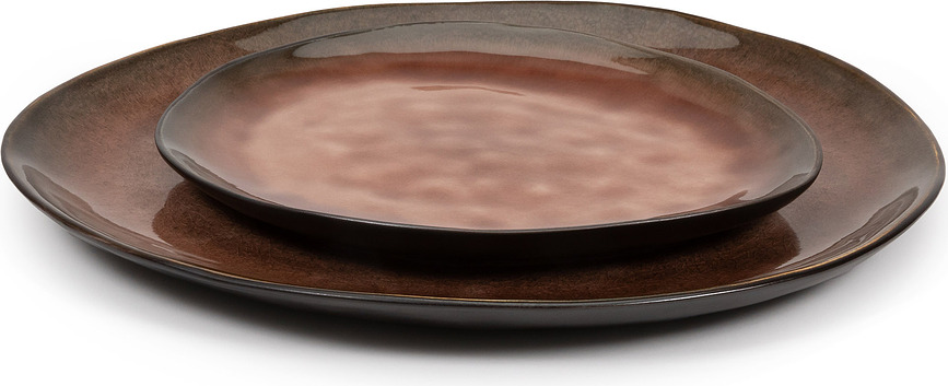 Plato Llano ovalado Pure, 27,5 cm, marrón