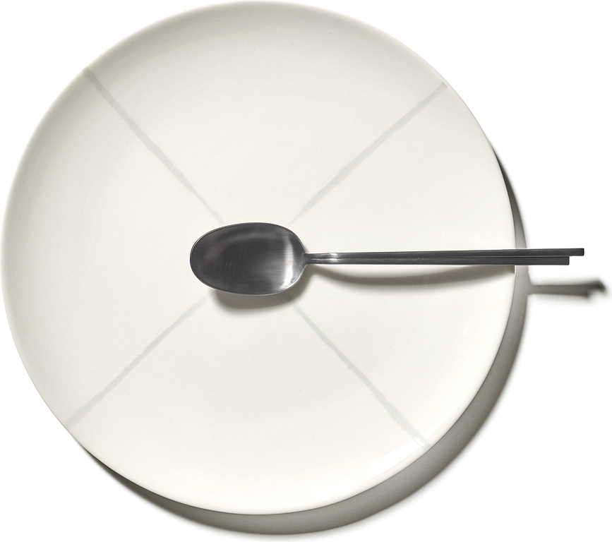 Plato Llano Zuma, 28 cm, negro